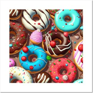 Jummy christmas donuts Posters and Art